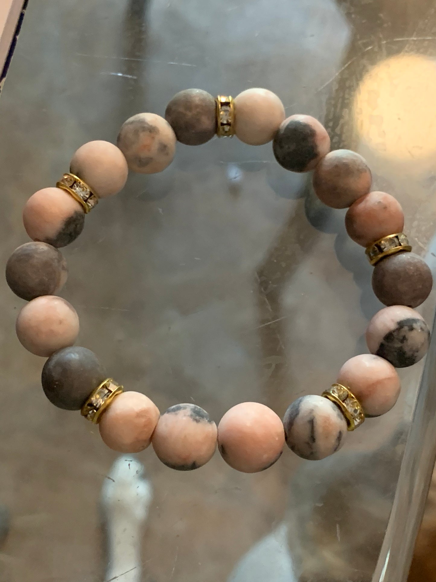 Wellness / Healing Crystal Rose Quartz Bead Bracelet
