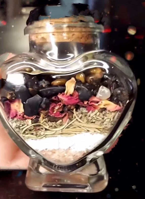 Heart Shaped Protection Jar