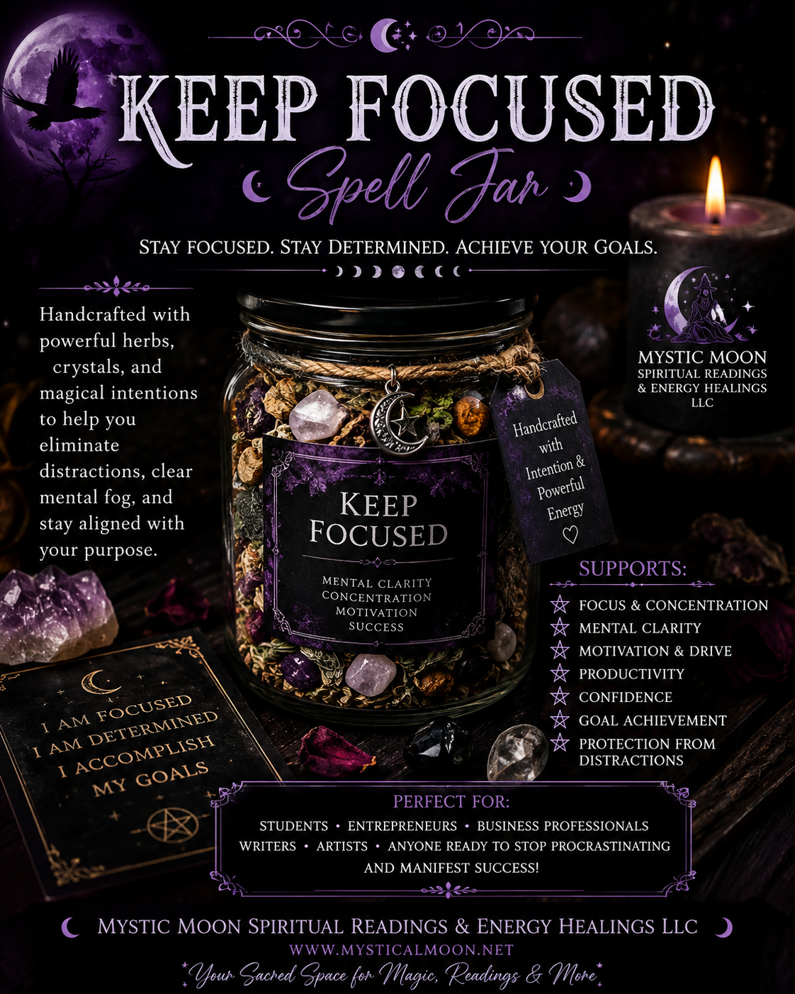 Keep Focused Spell Jar
