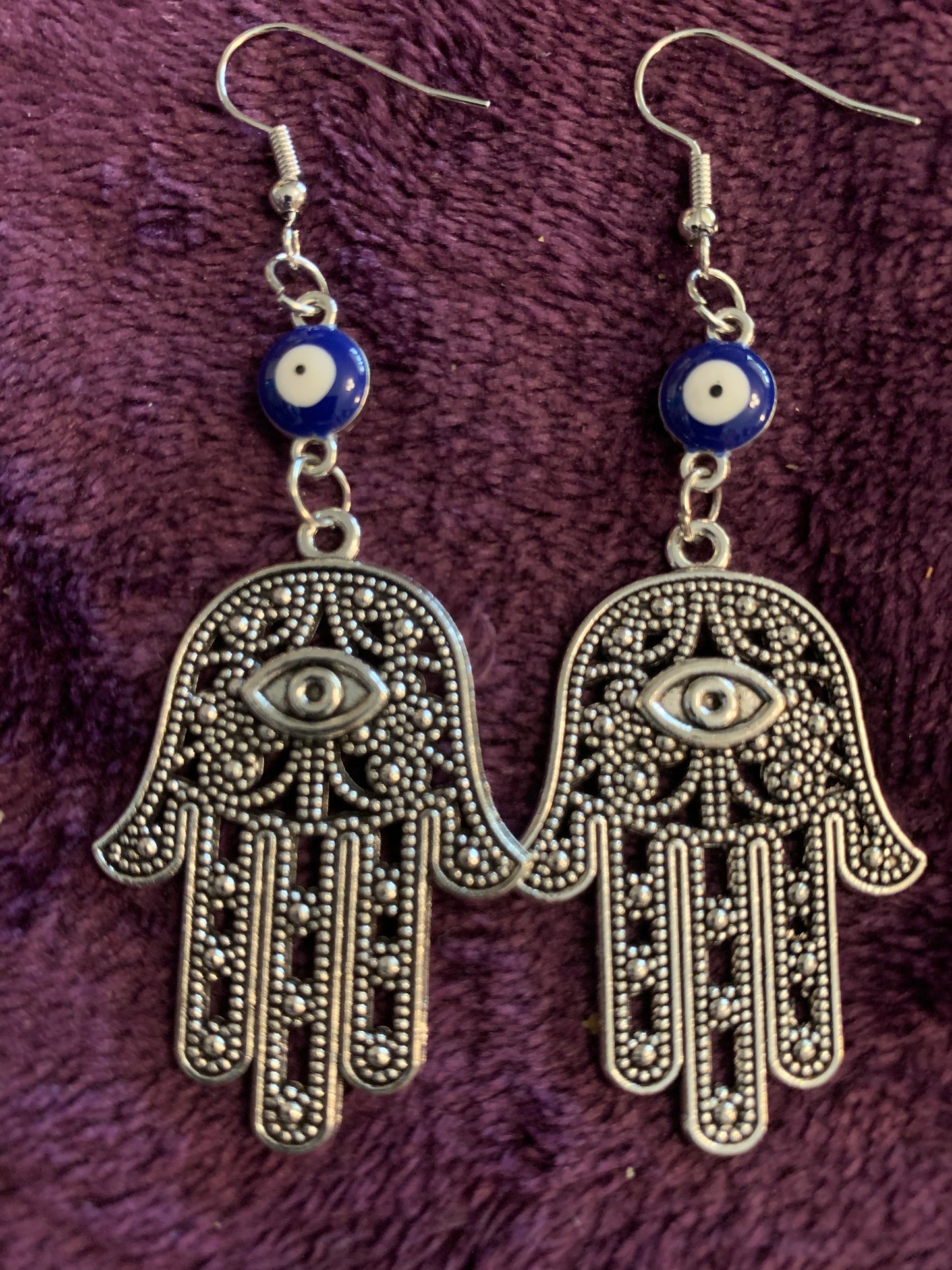 Hamsa Evil Eye Earrings