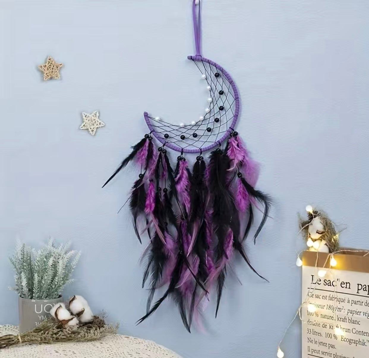 Bohemian Moon Dream Catcher