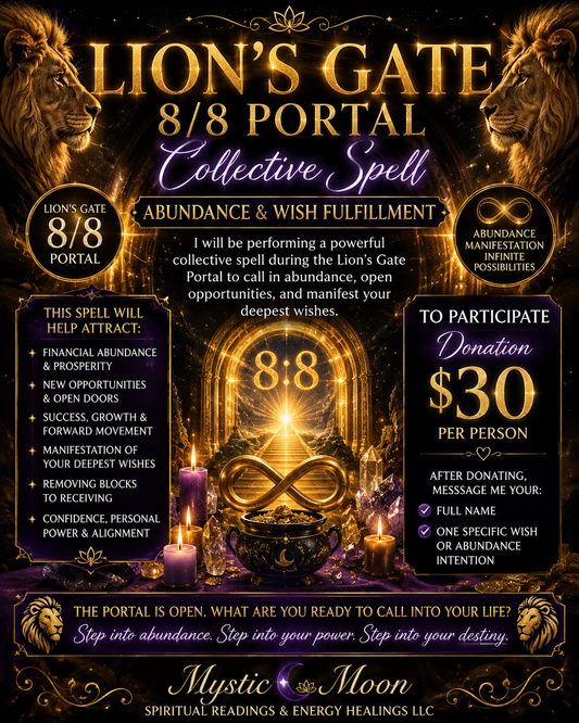 🦁✨ LION’S GATE PORTAL COLLECTIVE SPELL ✨🦁