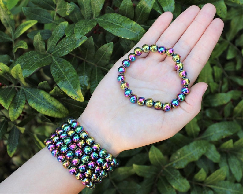 Rainbow Hematite Bracelet (Adjustable