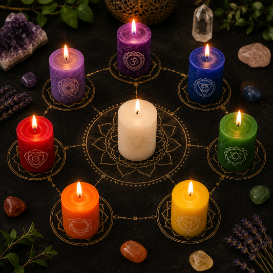 7 Candle Chakra Alignment Spell Ritual