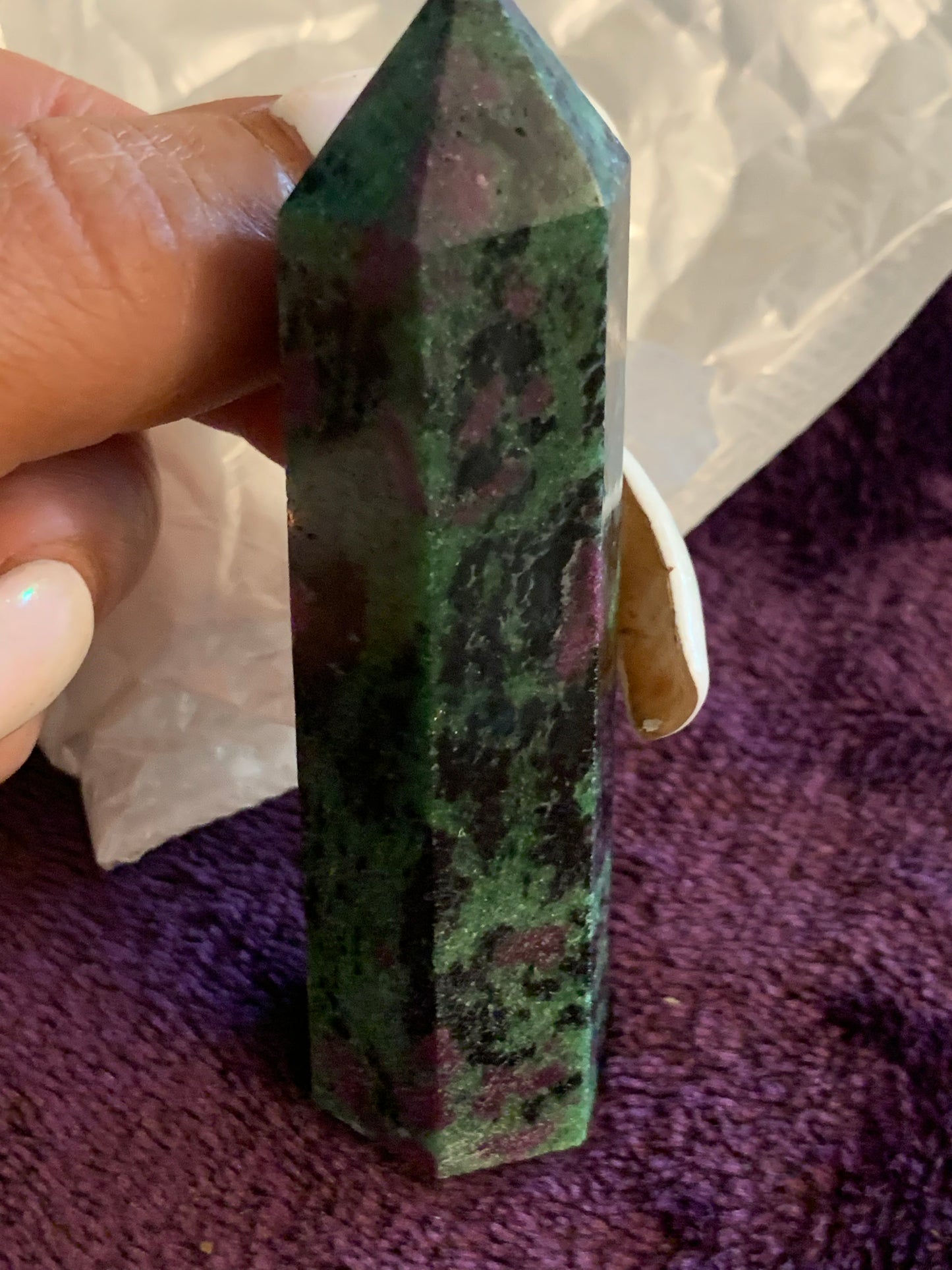 RUBY ZOISITE POINT