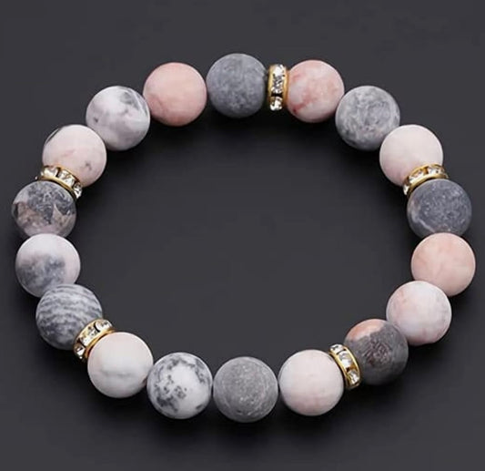 Wellness / Healing Crystal Rose Quartz Bead Bracelet