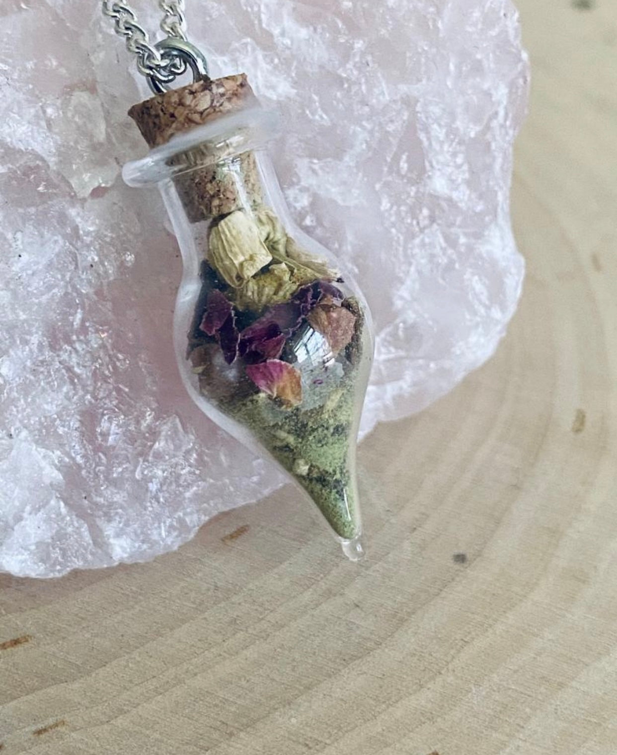 Love Spell Bottle Necklace