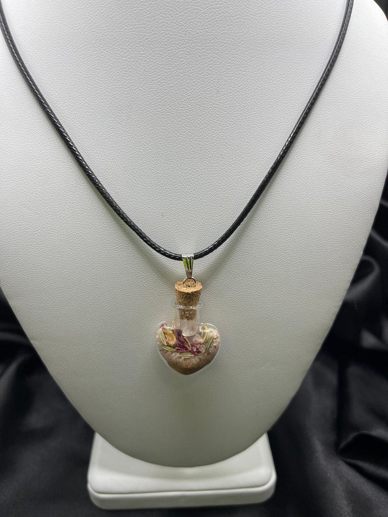 Love Spell Bottle Necklace